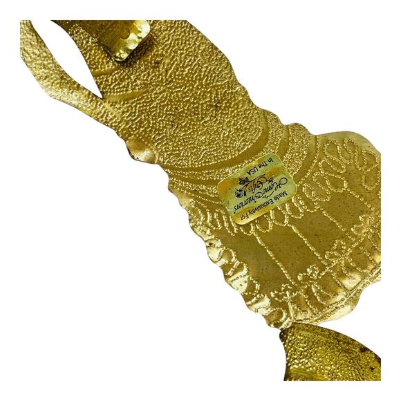 Tin Metal Victorian Lady Art 10” Wall Hanging Home Interiors Gold Vtg Set 2 Pc - Picture 5 of 7